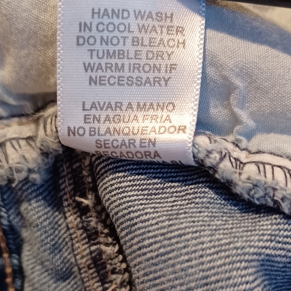 NEW WITH TAGS LITZ PREMIUM DENIM SKIRT STYLE NO. S-2291F SIZE MEDIUM DISTRESSED - Picture 7 of 7